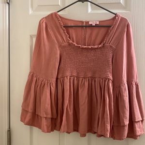 Brand: Pink Lily/ Color: Pink/ Size: Medium/ fun and cute Boho top